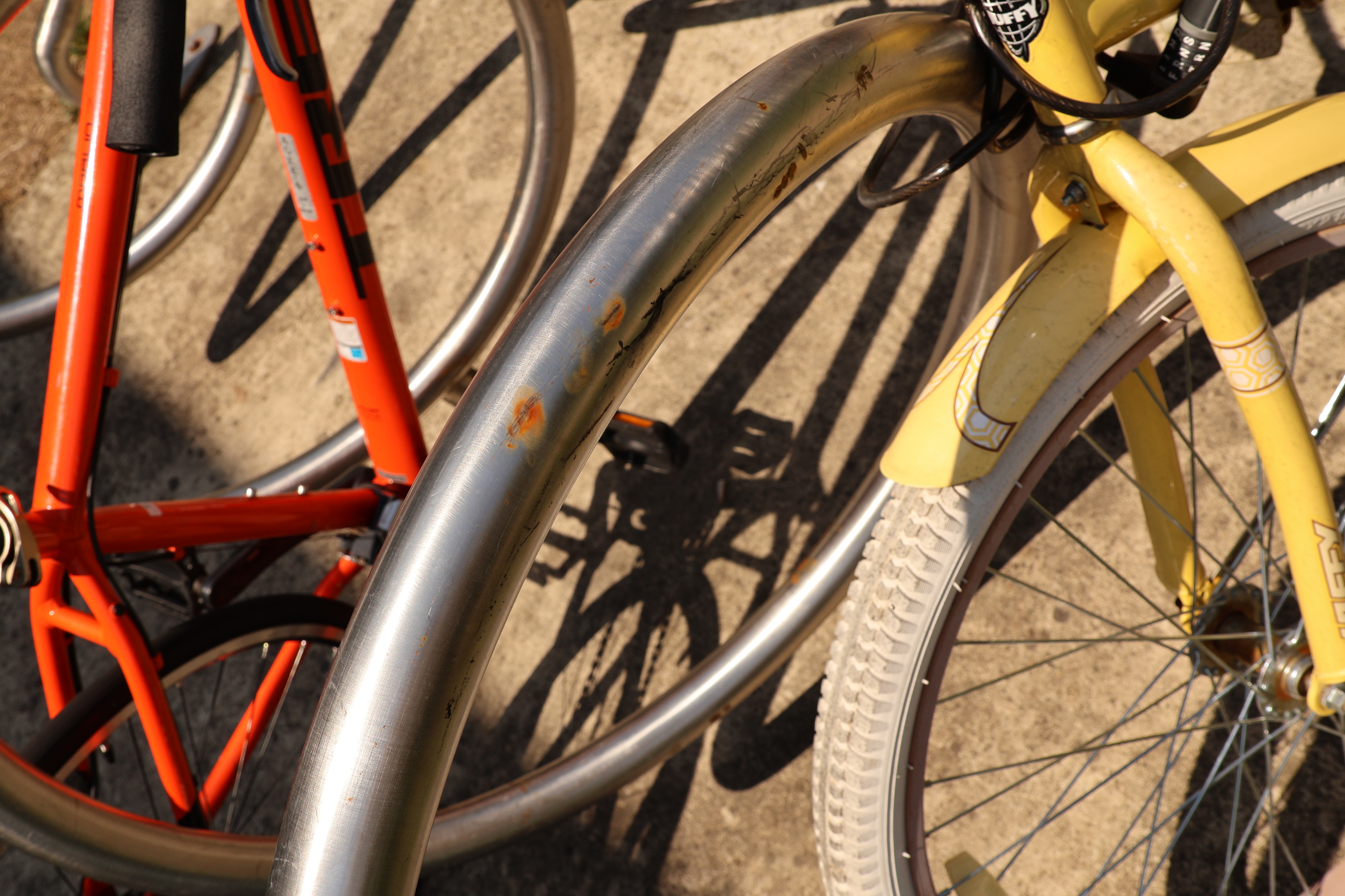 Yellow and Orange Bikes
