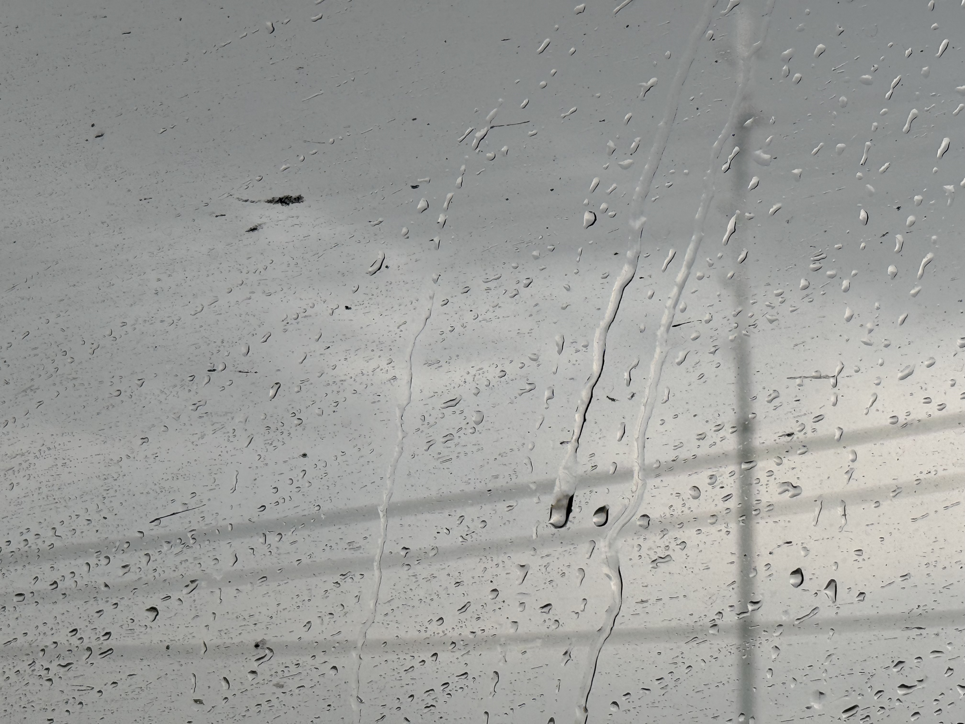 Raindrops on a Train Window