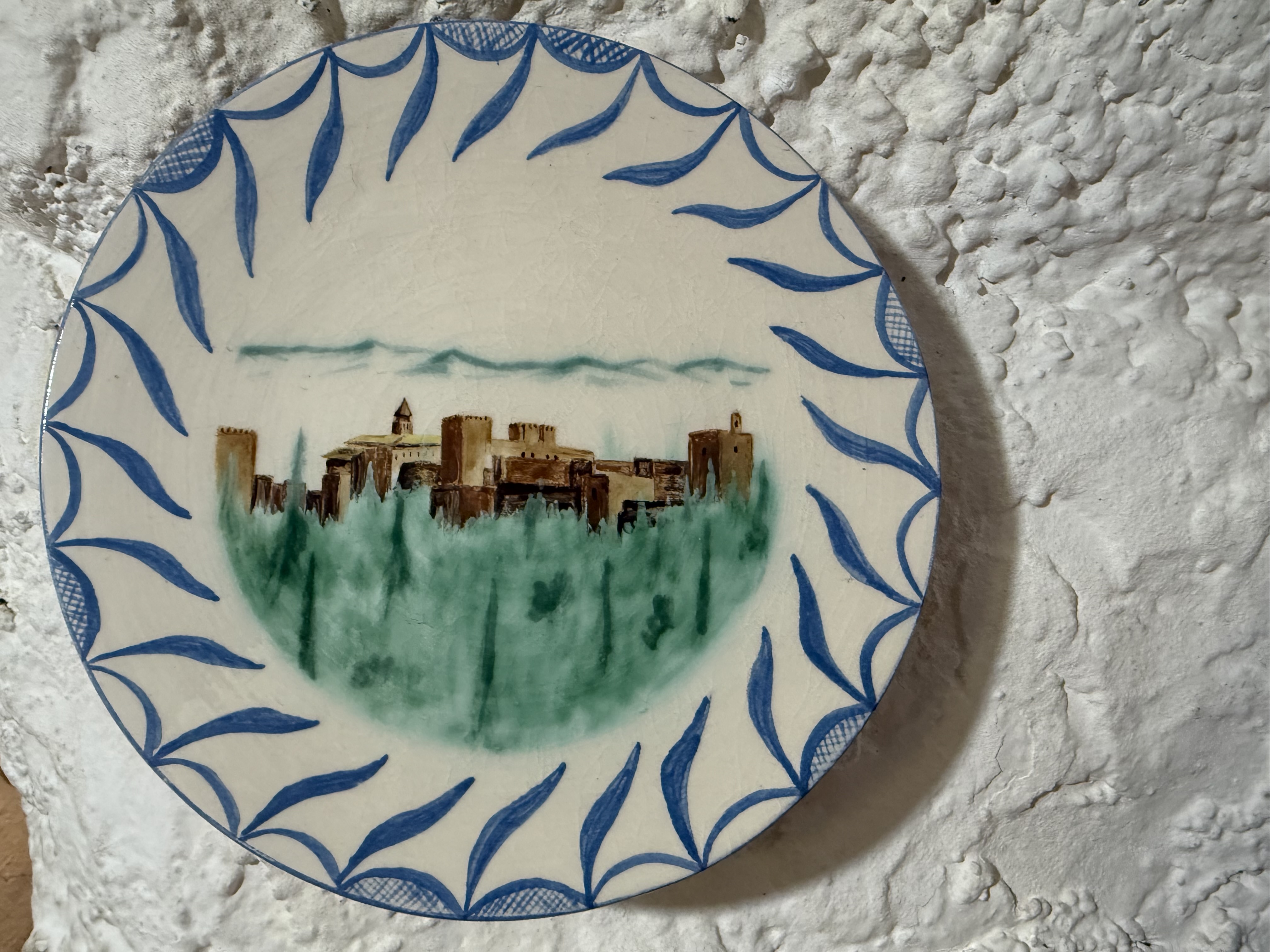 Plate of the Alhambra in a Cave