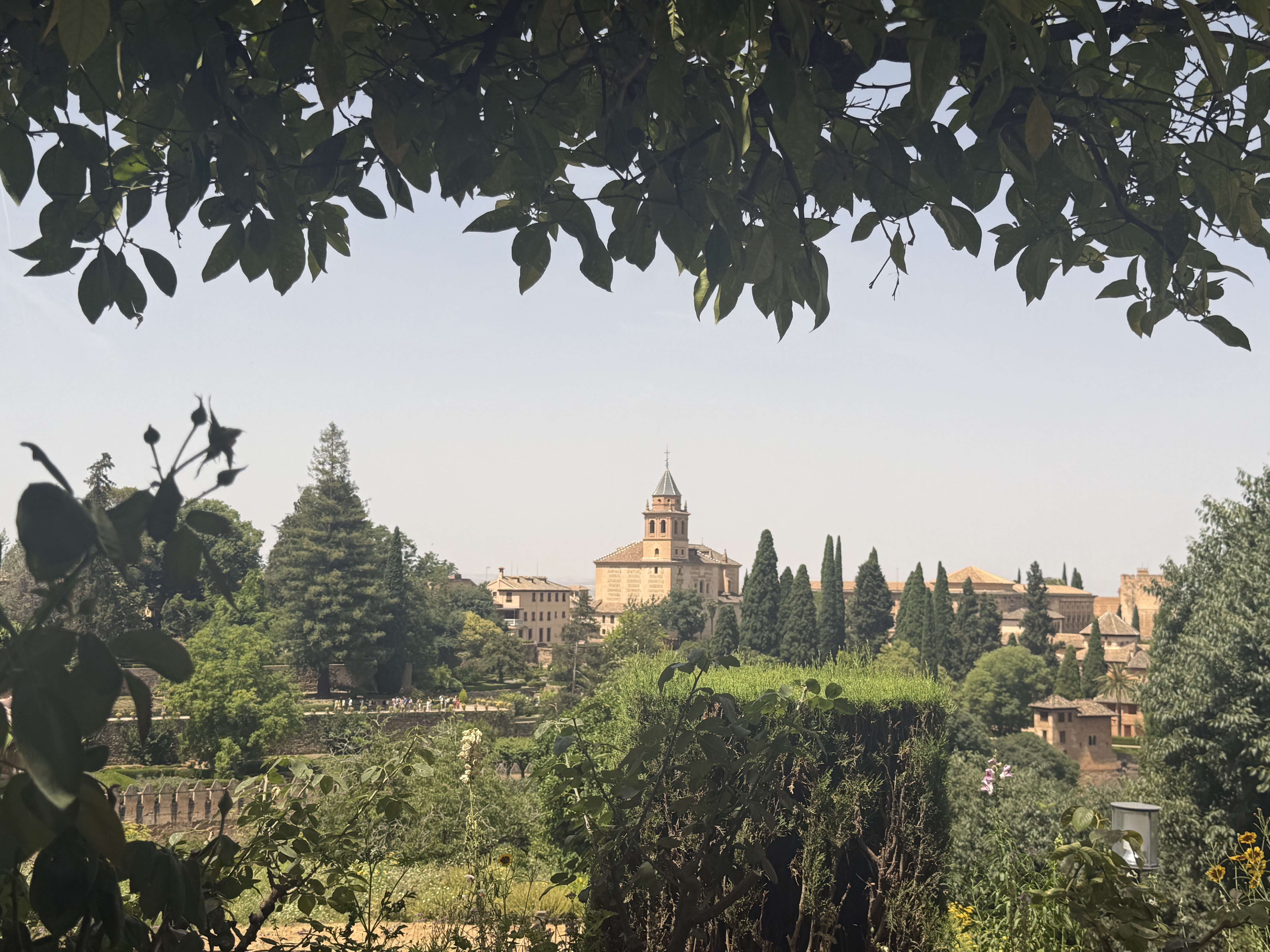 Standing inside the Alhambra
