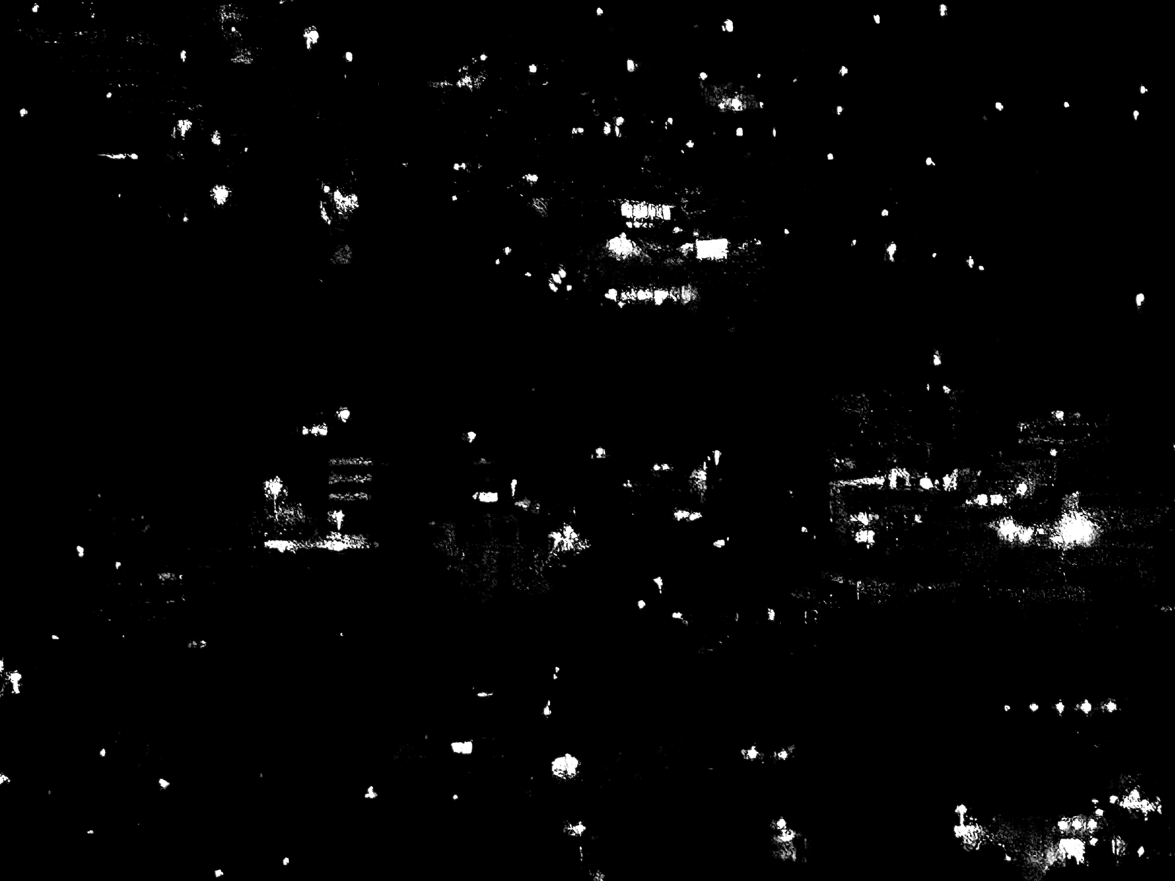 Black and White Version of Lugano, Switzerland at Night