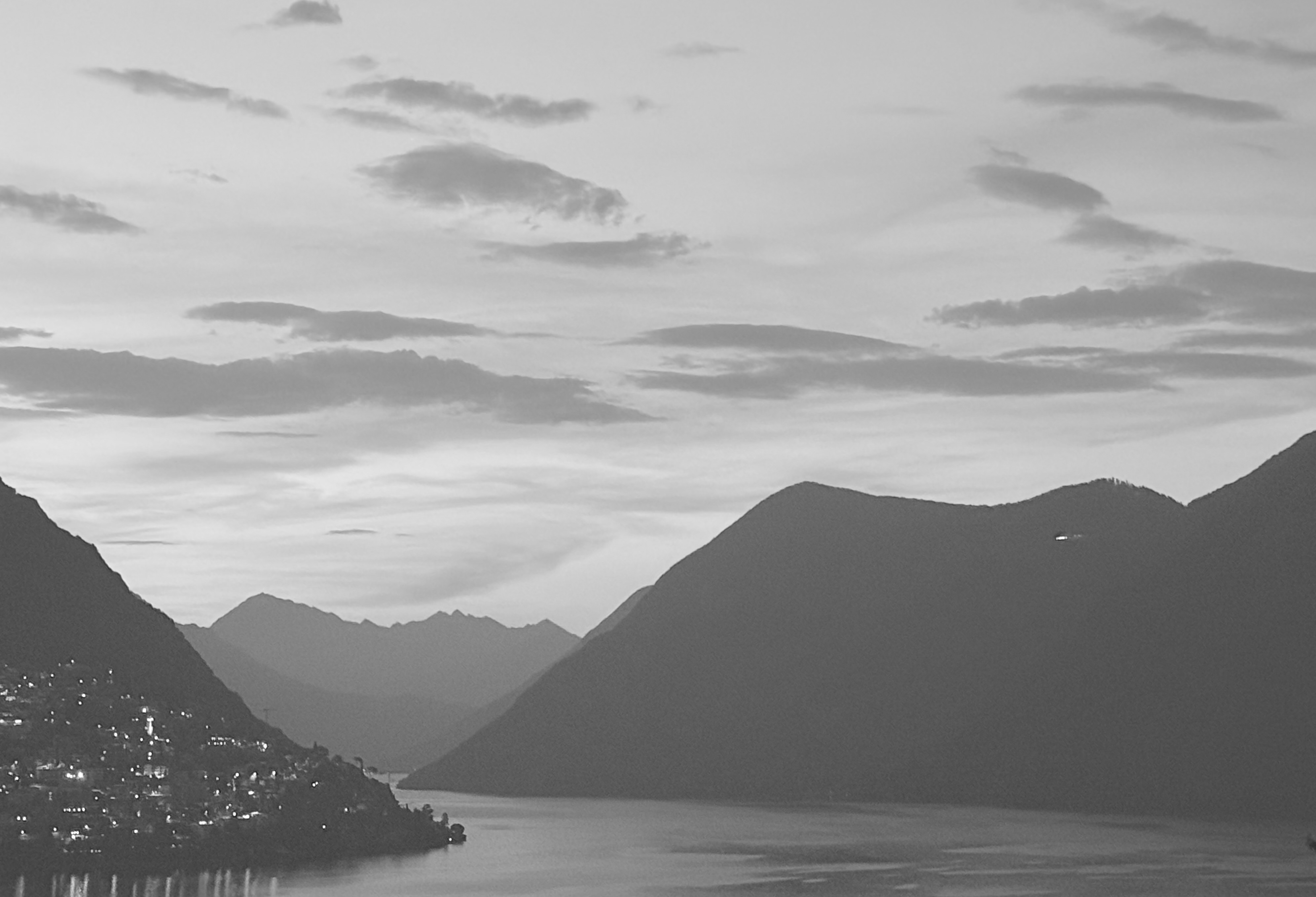 Black and White Version of the Sunrise